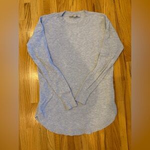 LOFT - Gray Textured Long Sleeve Sweater – Size Small